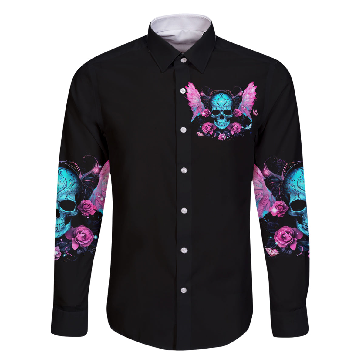 Fairy Skull Family Matching Mermaid Dress and Hawaiian Shirt The Good Girl In Me Got Tired Of The Bullshit - Wonder Print Shop