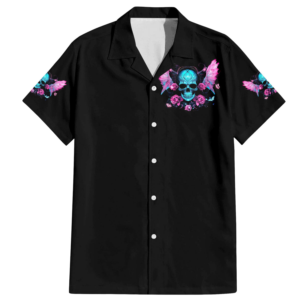 Fairy Skull Family Matching Off Shoulder Maxi Dress and Hawaiian Shirt The Good Girl In Me Got Tired Of The Bullshit - Wonder Print Shop