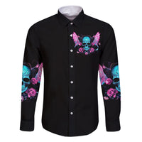 Fairy Skull Family Matching Short Sleeve Bodycon Dress and Hawaiian Shirt The Good Girl In Me Got Tired Of The Bullshit - Wonder Print Shop