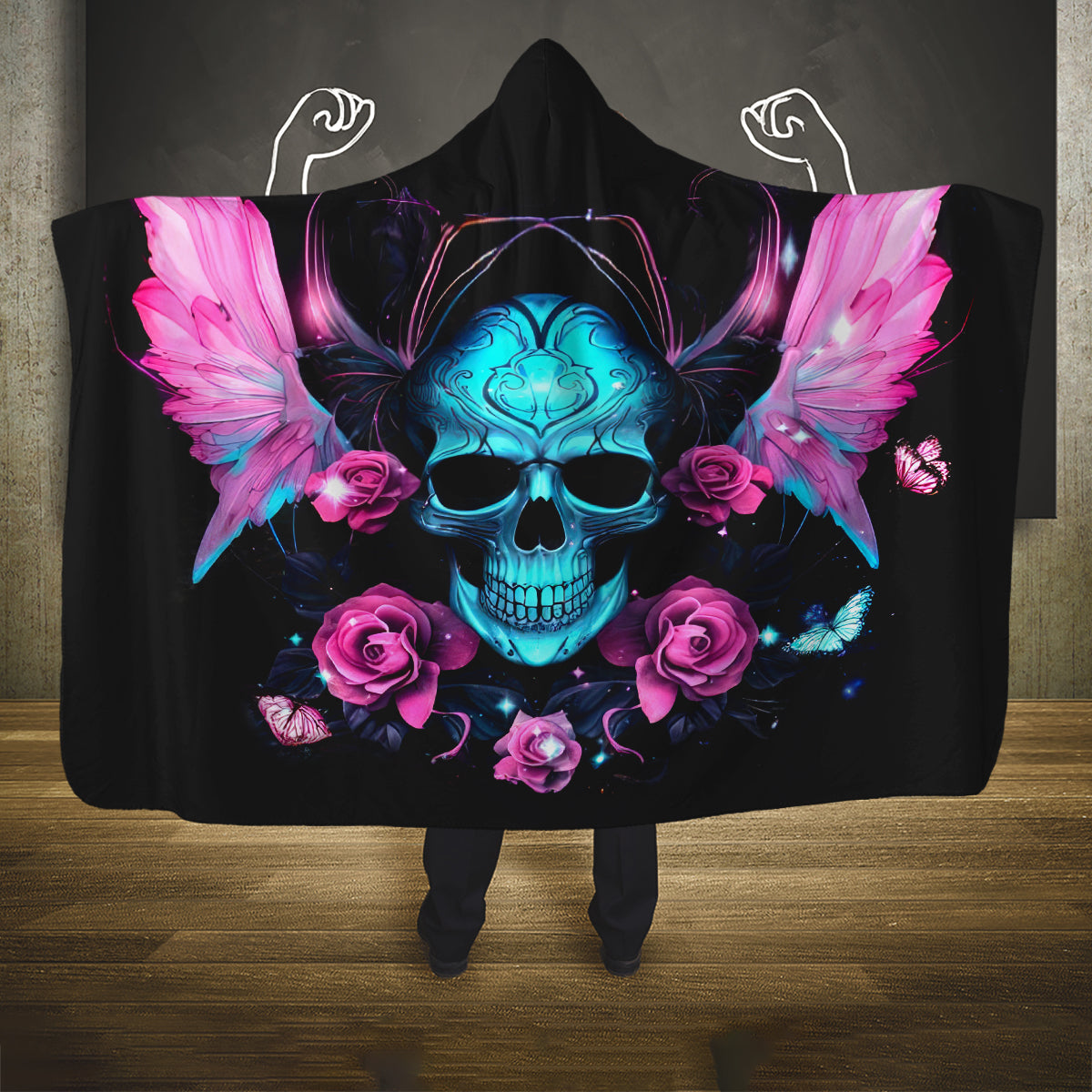 Fairy Skull Hooded Blanket The Good Girl In Me Got Tired Of The Bullshit