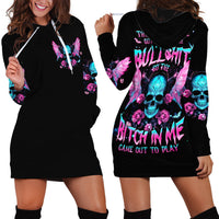 Fairy Skull Hoodie Dress The Good Girl In Me Got Tired Of The Bullshit - Wonder Print Shop