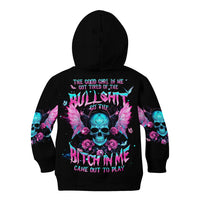 Fairy Skull Kid Hoodie The Good Girl In Me Got Tired Of The Bullshit - Wonder Print Shop