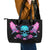 Fairy Skull Leather Tote Bag The Good Girl In Me Got Tired Of The Bullshit - Wonder Print Shop
