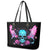 Fairy Skull Leather Tote Bag The Good Girl In Me Got Tired Of The Bullshit - Wonder Print Shop
