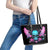 Fairy Skull Leather Tote Bag The Good Girl In Me Got Tired Of The Bullshit - Wonder Print Shop