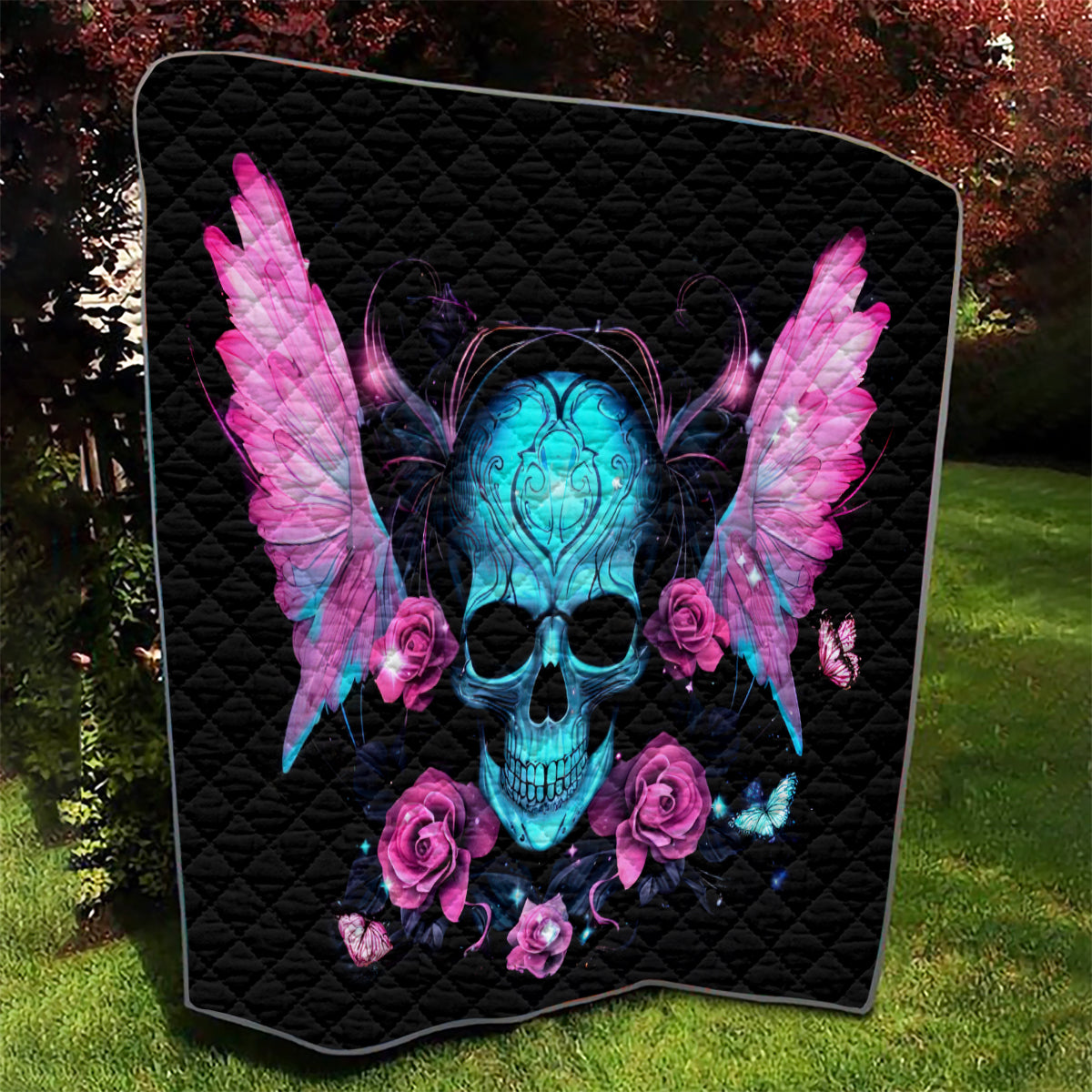 Fairy Skull Quilt The Good Girl In Me Got Tired Of The Bullshit - Wonder Print Shop