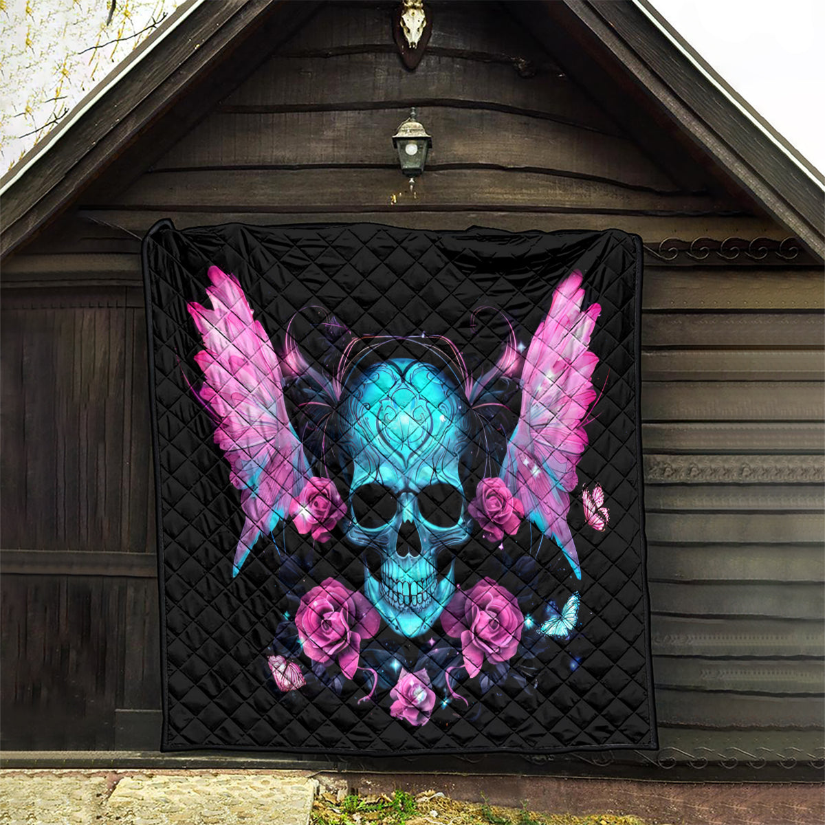 Fairy Skull Quilt The Good Girl In Me Got Tired Of The Bullshit - Wonder Print Shop