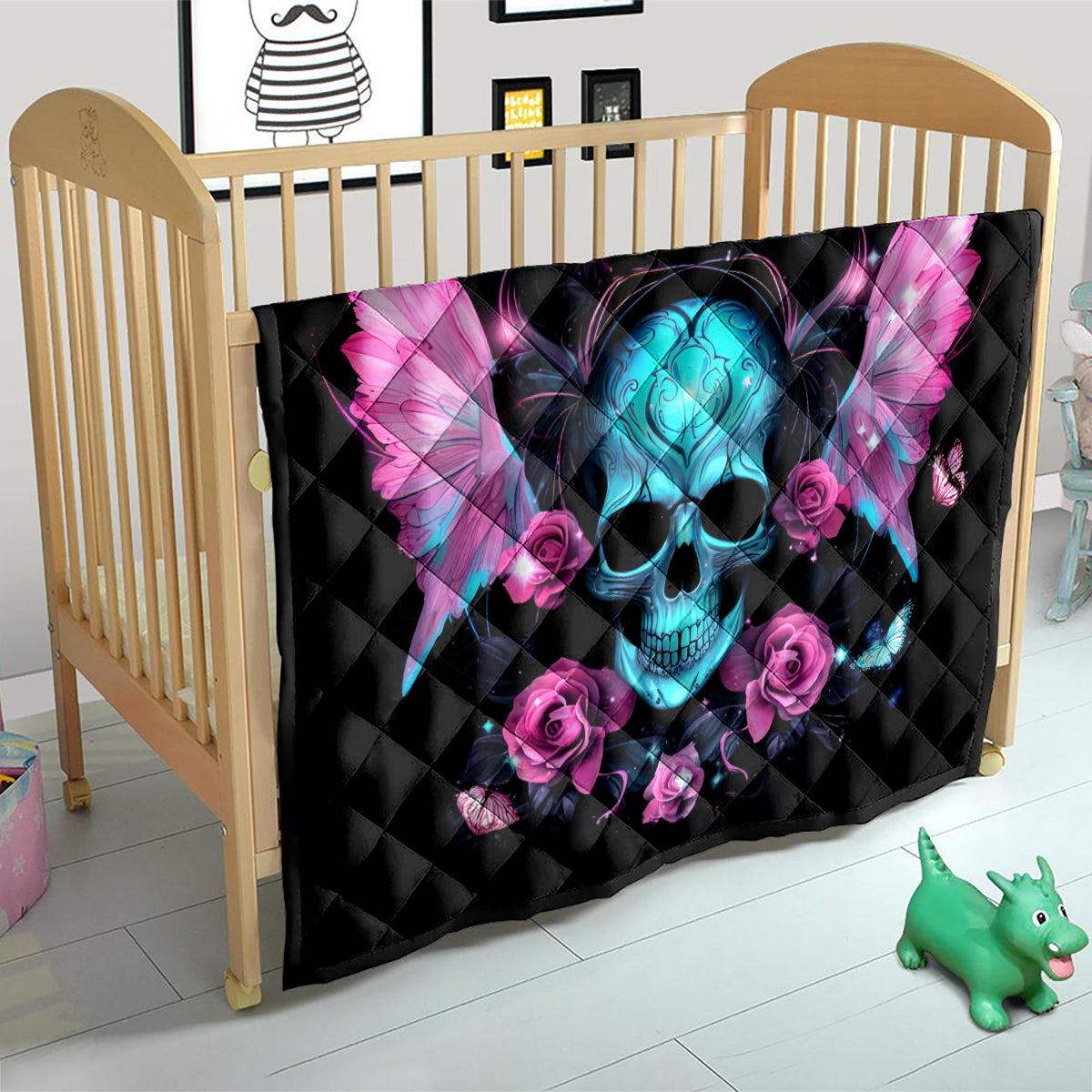 Fairy Skull Quilt The Good Girl In Me Got Tired Of The Bullshit - Wonder Print Shop