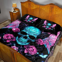 Fairy Skull Quilt Bed Set The Good Girl In Me Got Tired Of The Bullshit - Wonder Print Shop