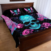 Fairy Skull Quilt Bed Set The Good Girl In Me Got Tired Of The Bullshit - Wonder Print Shop