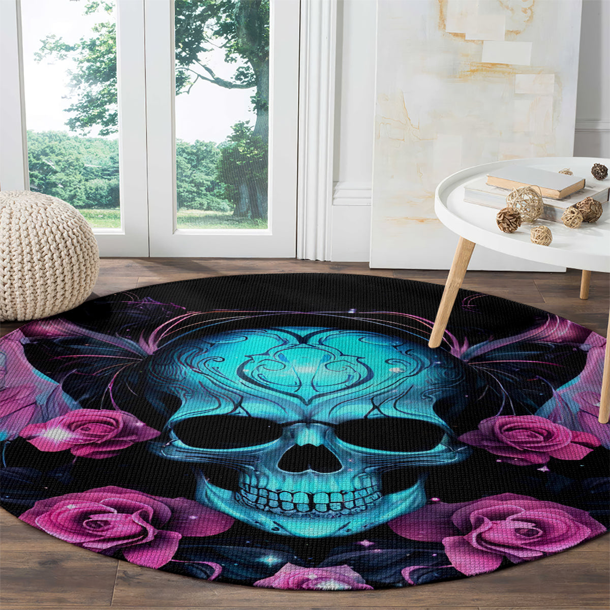 Fairy Skull Round Carpet The Good Girl In Me Got Tired Of The Bullshit