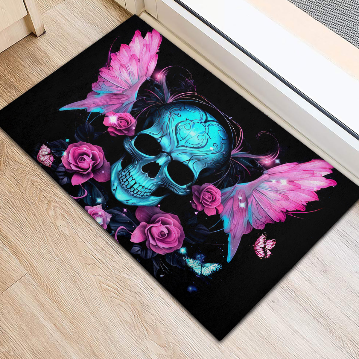 Fairy Skull Rubber Doormat The Good Girl In Me Got Tired Of The Bullshit - Wonder Print Shop