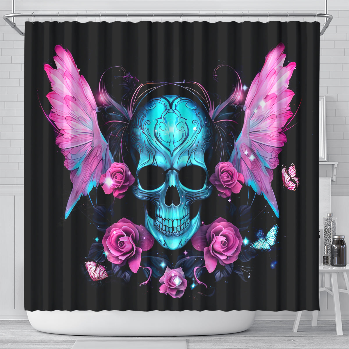 Fairy Skull Shower Curtain The Good Girl In Me Got Tired Of The Bullshit
