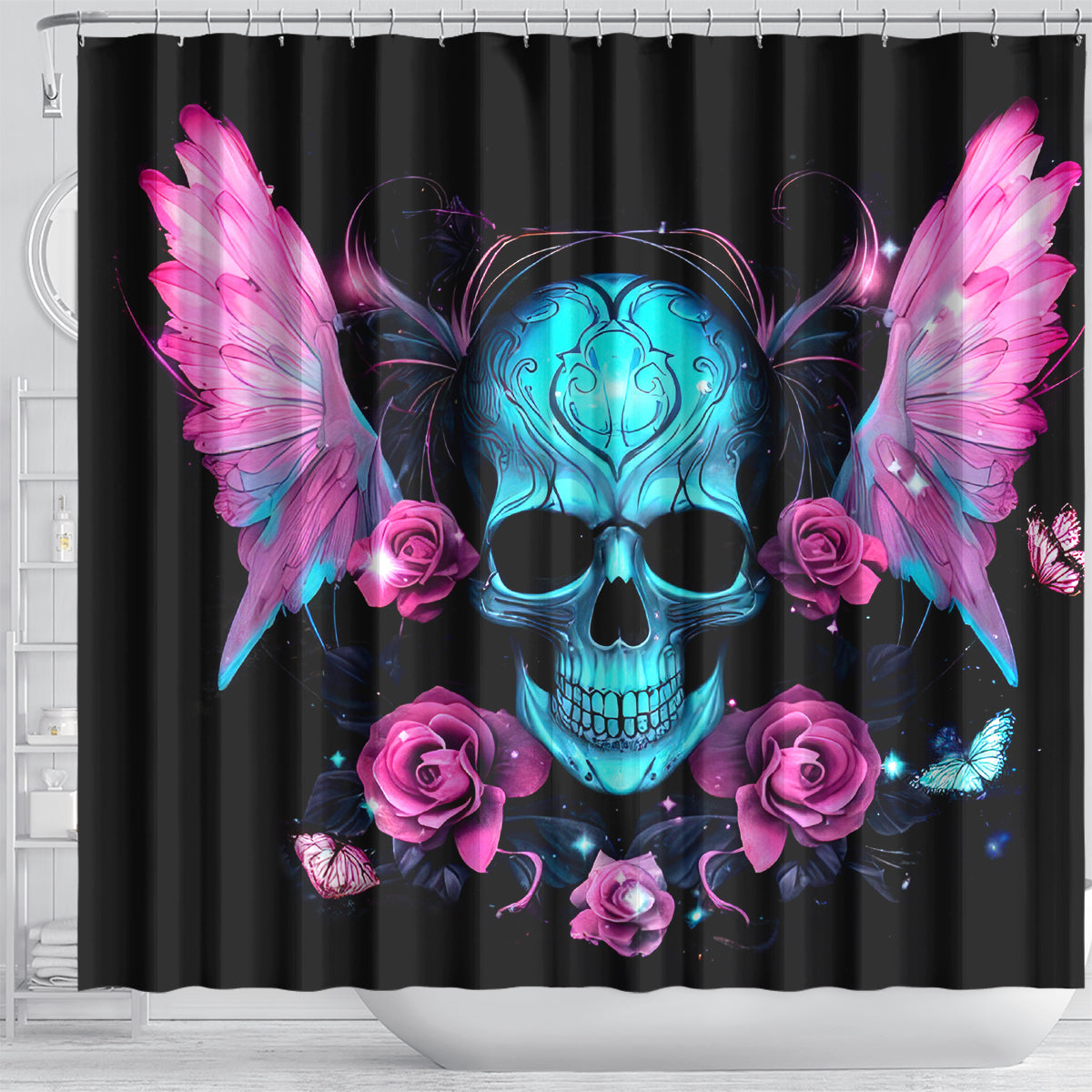 Fairy Skull Shower Curtain The Good Girl In Me Got Tired Of The Bullshit