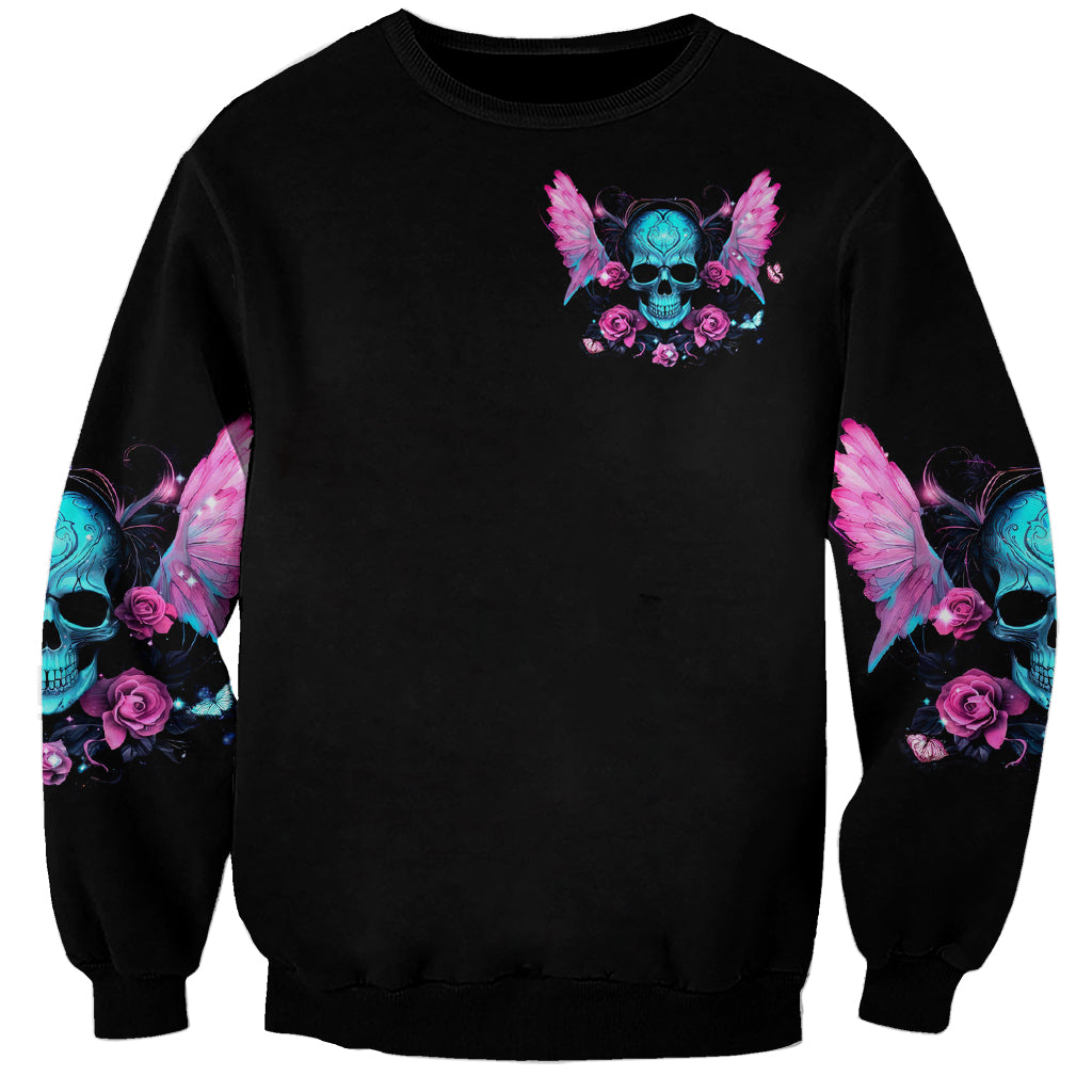 Fairy Skull Sweatshirt The Good Girl In Me Got Tired Of The Bullshit - Wonder Print Shop