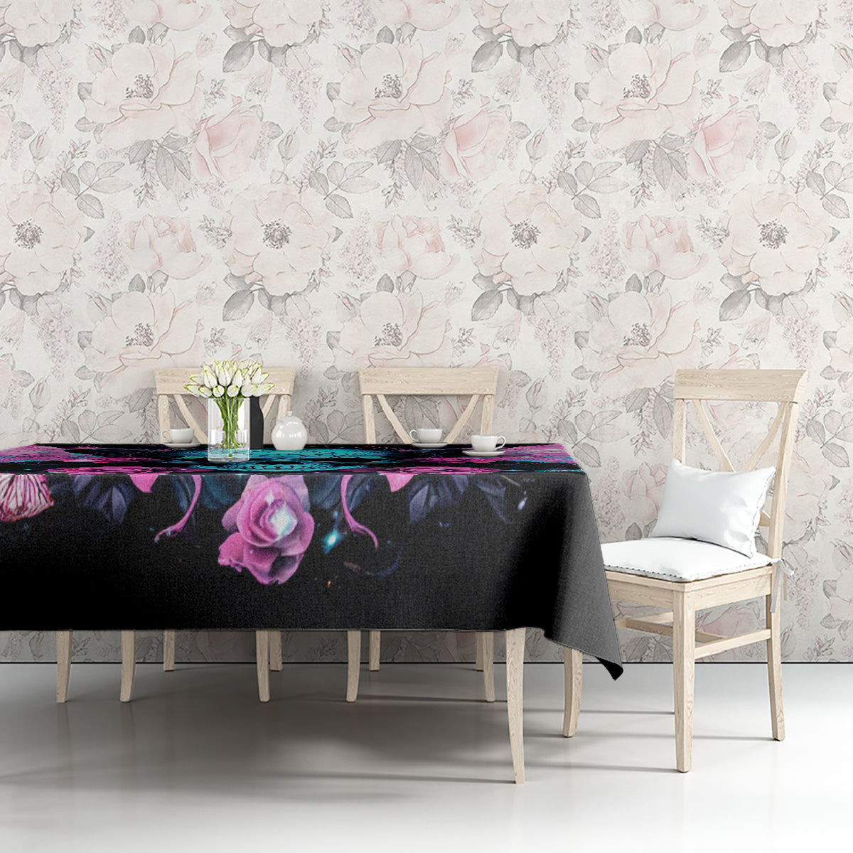 Fairy Skull Tablecloth The Good Girl In Me Got Tired Of The Bullshit - Wonder Print Shop