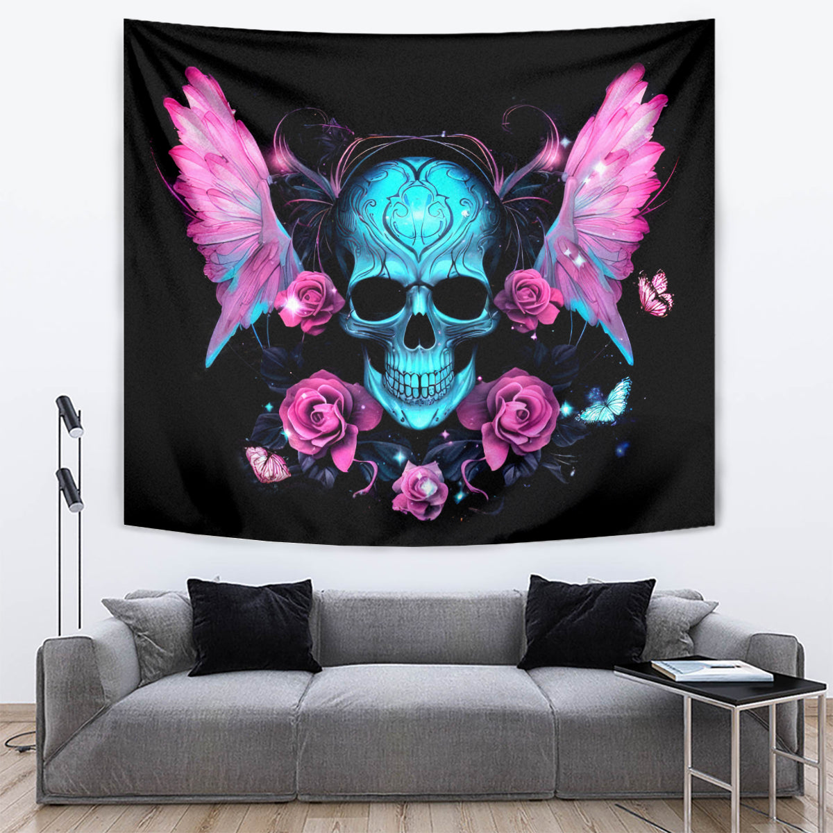 Fairy Skull Tapestry The Good Girl In Me Got Tired Of The Bullshit - Wonder Print Shop