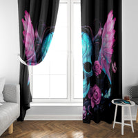 Fairy Skull Window Curtain The Good Girl In Me Got Tired Of The Bullshit - Wonder Print Shop