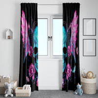 Fairy Skull Window Curtain The Good Girl In Me Got Tired Of The Bullshit - Wonder Print Shop