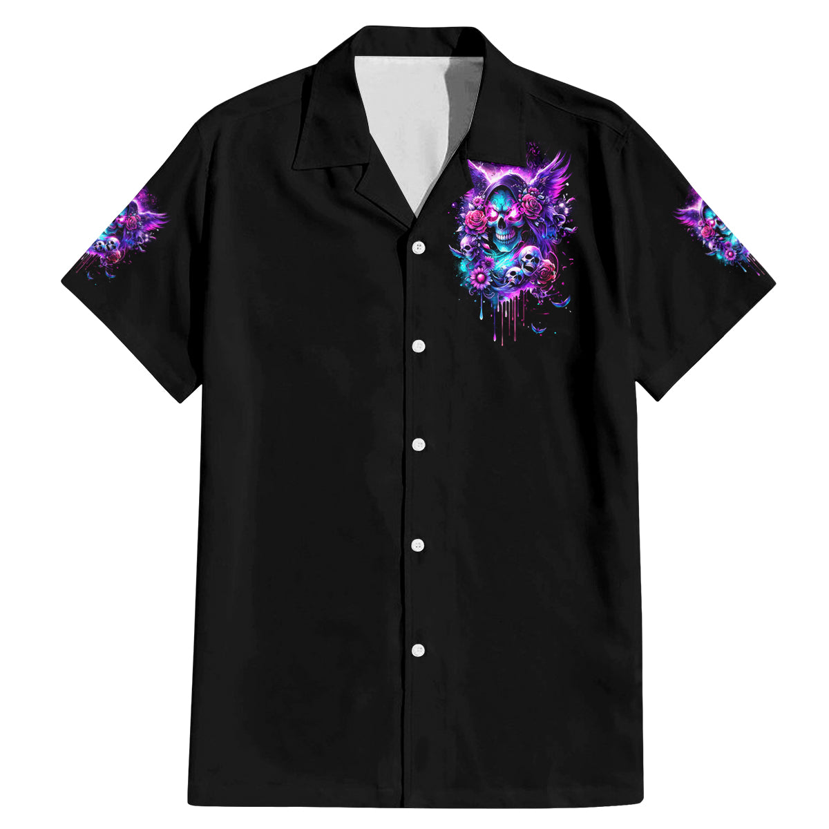 Fairy Skull Family Matching Mermaid Dress and Hawaiian Shirt The Good Girl In Me Got Tired Of The Bullshit - Wonder Print Shop