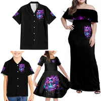 Fairy Skull Family Matching Off Shoulder Maxi Dress and Hawaiian Shirt The Good Girl In Me Got Tired Of The Bullshit - Wonder Print Shop