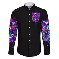 Fairy Skull Family Matching Off Shoulder Short Dress and Hawaiian Shirt The Good Girl In Me Got Tired Of The Bullshit - Wonder Print Shop