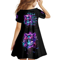 Fairy Skull Family Matching Short Sleeve Bodycon Dress and Hawaiian Shirt The Good Girl In Me Got Tired Of The Bullshit - Wonder Print Shop