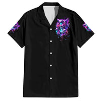 Fairy Skull Family Matching Short Sleeve Bodycon Dress and Hawaiian Shirt The Good Girl In Me Got Tired Of The Bullshit - Wonder Print Shop