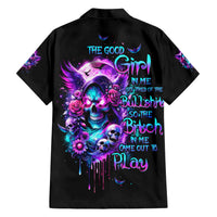 Fairy Skull Family Matching Short Sleeve Bodycon Dress and Hawaiian Shirt The Good Girl In Me Got Tired Of The Bullshit - Wonder Print Shop