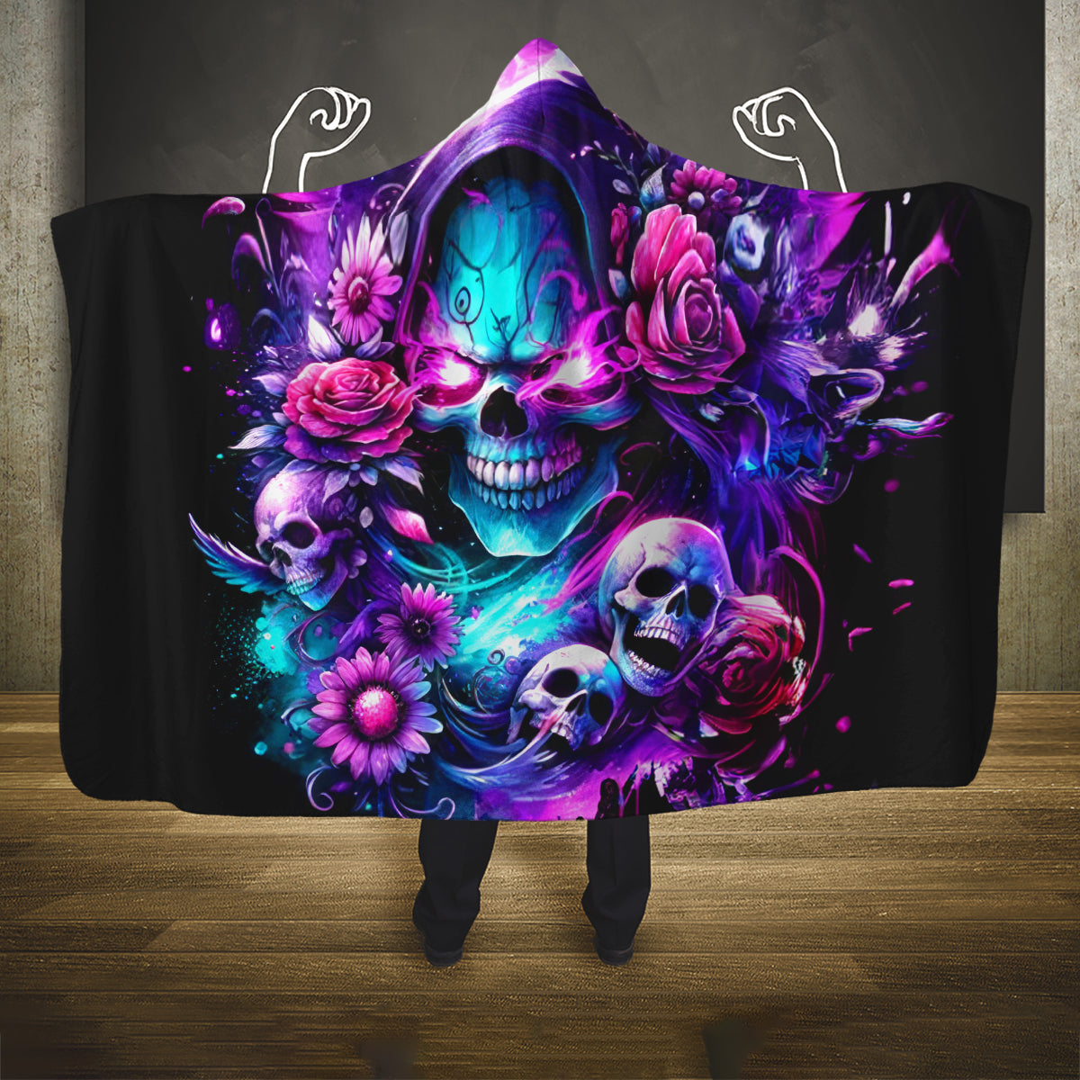 Fairy Skull Hooded Blanket The Good Girl In Me Got Tired Of The Bullshit