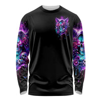 Fairy Skull Long Sleeve Shirt The Good Girl In Me Got Tired Of The Bullshit - Wonder Print Shop