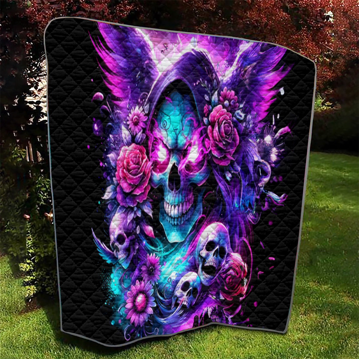 Fairy Skull Quilt The Good Girl In Me Got Tired Of The Bullshit - Wonder Print Shop