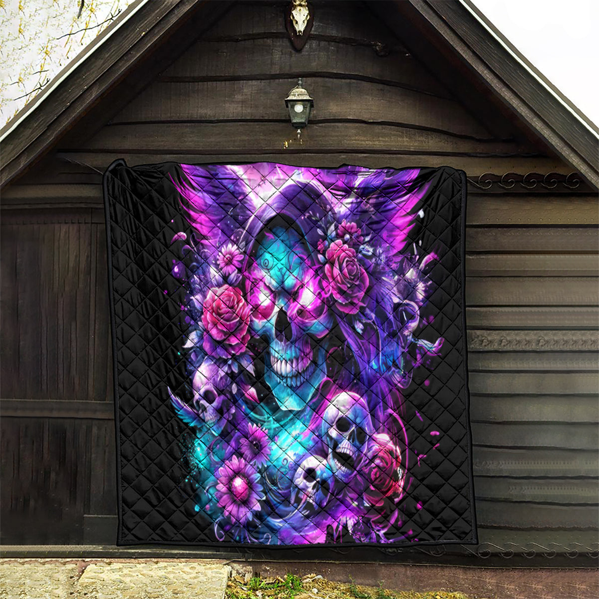 Fairy Skull Quilt The Good Girl In Me Got Tired Of The Bullshit - Wonder Print Shop