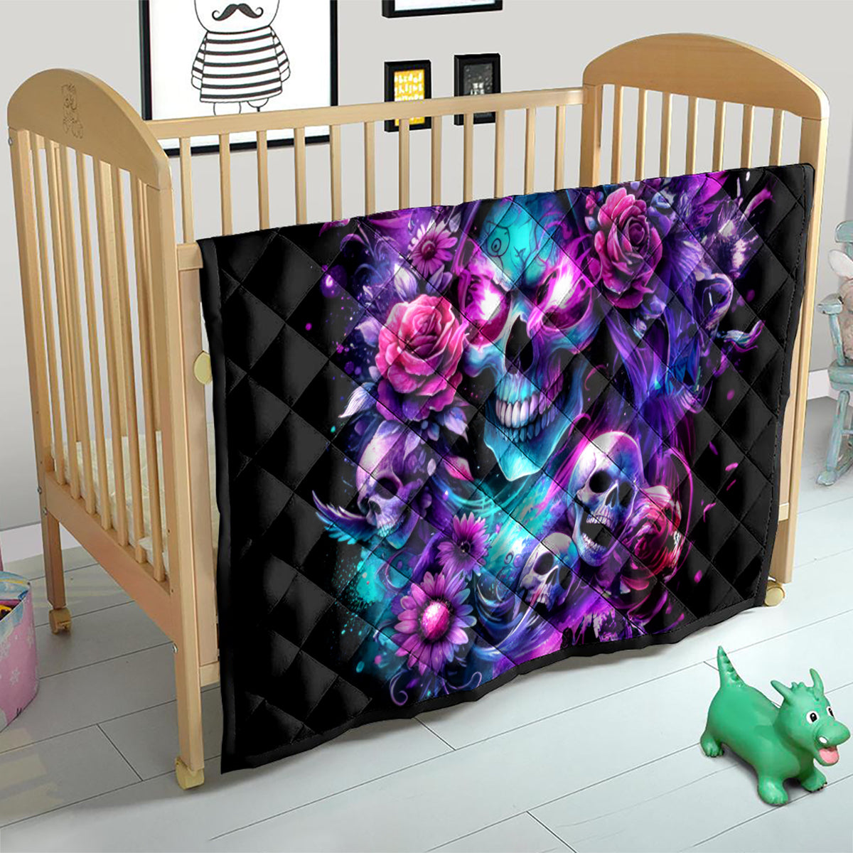 Fairy Skull Quilt The Good Girl In Me Got Tired Of The Bullshit - Wonder Print Shop