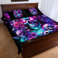 Fairy Skull Quilt Bed Set The Good Girl In Me Got Tired Of The Bullshit - Wonder Print Shop