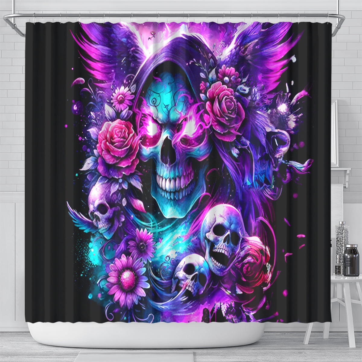 Fairy Skull Shower Curtain The Good Girl In Me Got Tired Of The Bullshit