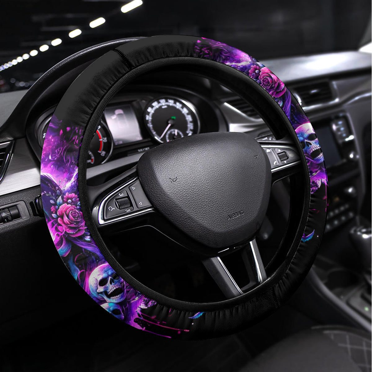 Fairy Skull Steering Wheel Cover The Good Girl In Me Got Tired Of The Bullshit - Wonder Print Shop