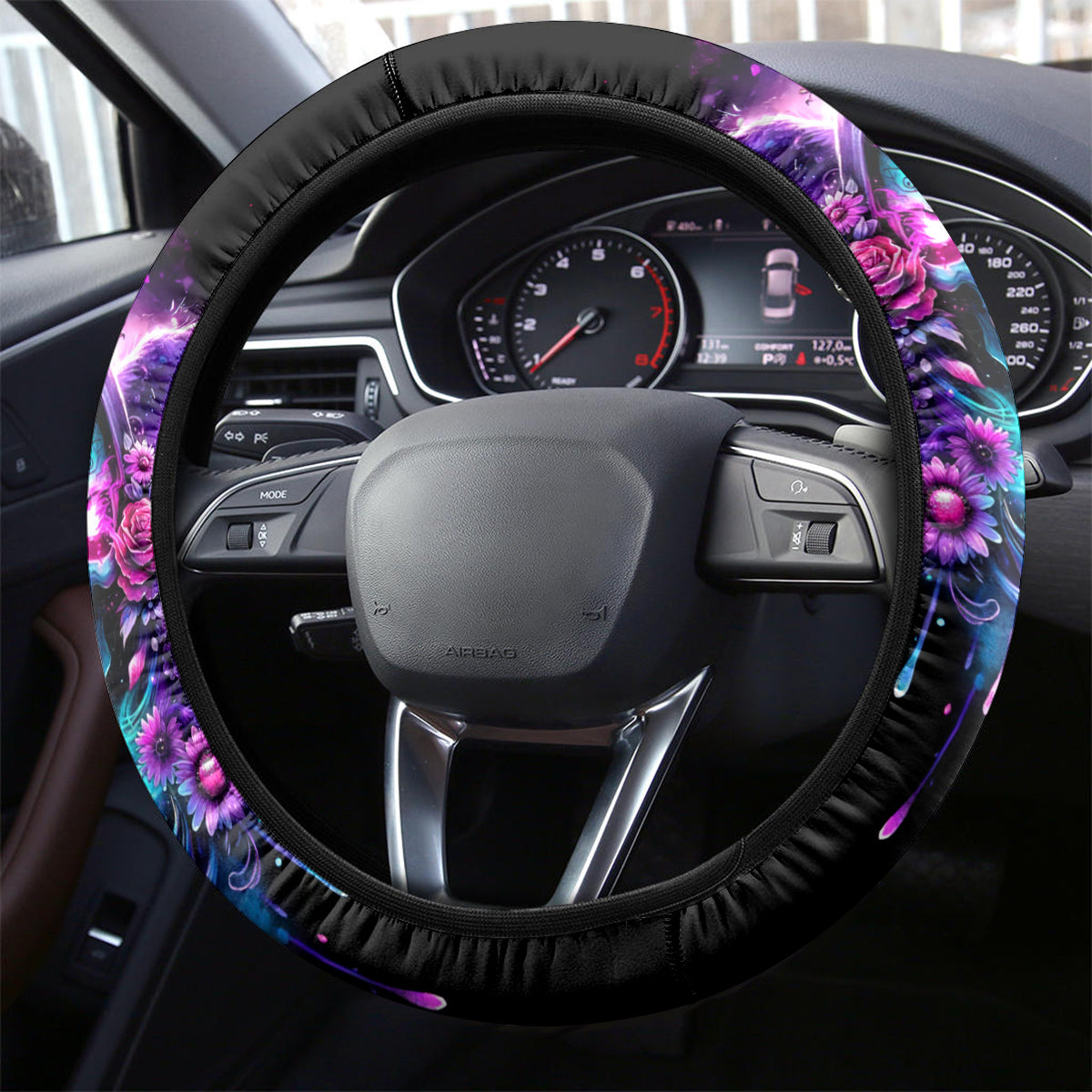 Fairy Skull Steering Wheel Cover The Good Girl In Me Got Tired Of The Bullshit - Wonder Print Shop