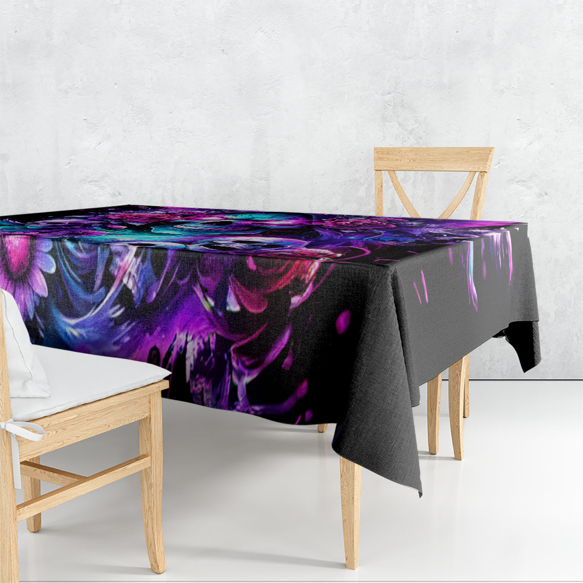 Fairy Skull Tablecloth The Good Girl In Me Got Tired Of The Bullshit - Wonder Print Shop