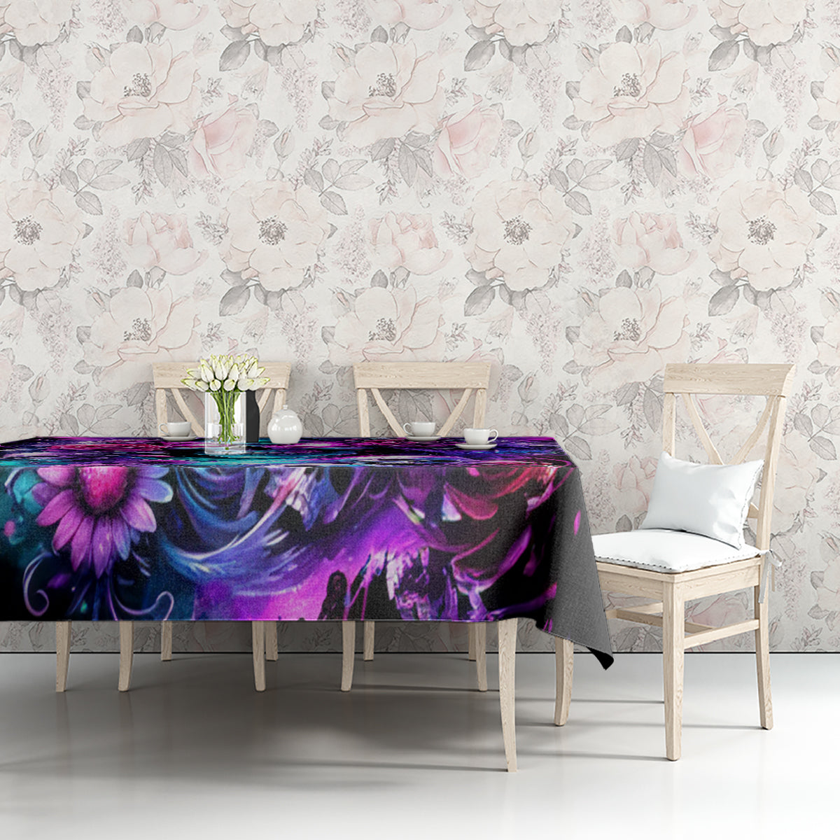Fairy Skull Tablecloth The Good Girl In Me Got Tired Of The Bullshit - Wonder Print Shop