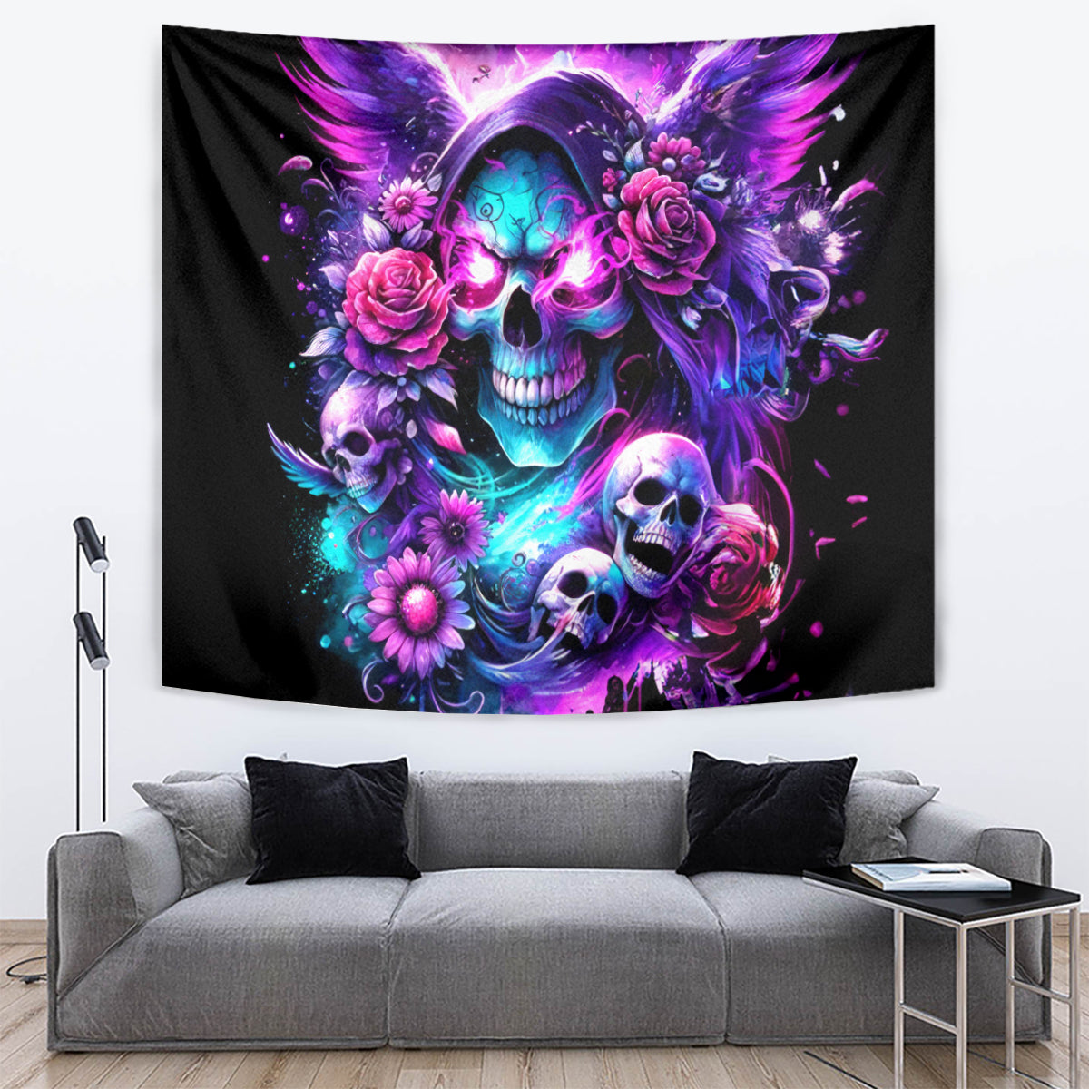 Fairy Skull Tapestry The Good Girl In Me Got Tired Of The Bullshit - Wonder Print Shop
