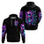 Fairy Skull Zip Hoodie The Good Girl In Me Got Tired Of The Bullshit - Wonder Print Shop