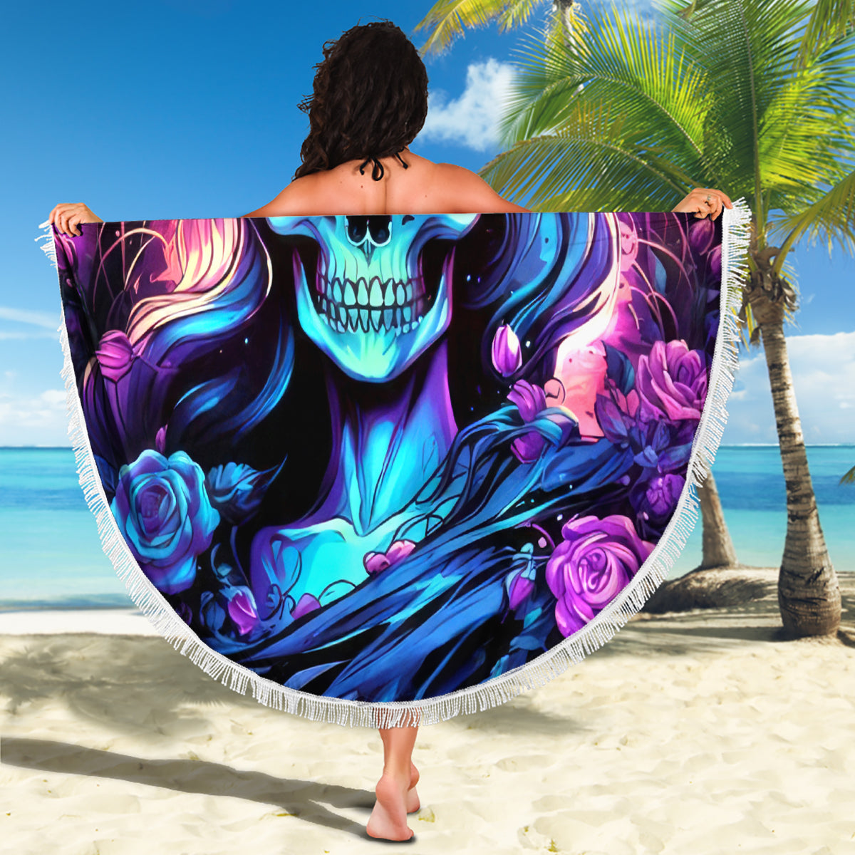 Queen Skull Beach Blanket Bitch I'm The Fucking Queen - Wonder Print Shop