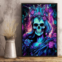 Queen Skull Canvas Wall Art Bitch I'm The Fucking Queen - Wonder Print Shop
