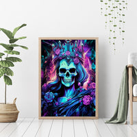 Queen Skull Canvas Wall Art Bitch I'm The Fucking Queen - Wonder Print Shop