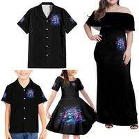 Queen Skull Family Matching Off Shoulder Maxi Dress and Hawaiian Shirt Bitch I'm The Fucking Queen - Wonder Print Shop