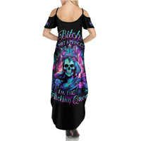 Queen Skull Family Matching Summer Maxi Dress and Hawaiian Shirt Bitch I'm The Fucking Queen - Wonder Print Shop
