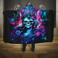 Queen Skull Hooded Blanket Bitch I'm The Fucking Queen
