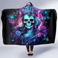 Queen Skull Hooded Blanket Bitch I'm The Fucking Queen