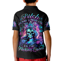 Queen Skull Kid Polo Shirt Bitch I'm The Fucking Queen - Wonder Print Shop